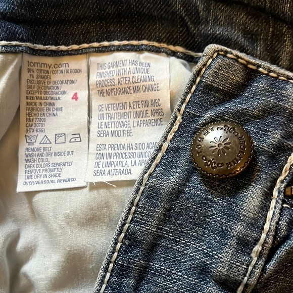 Tommy Hilfiger Denim Skirt Vintage Blue Jean Mini skirt Women’s 4 - Picture 4 of 8